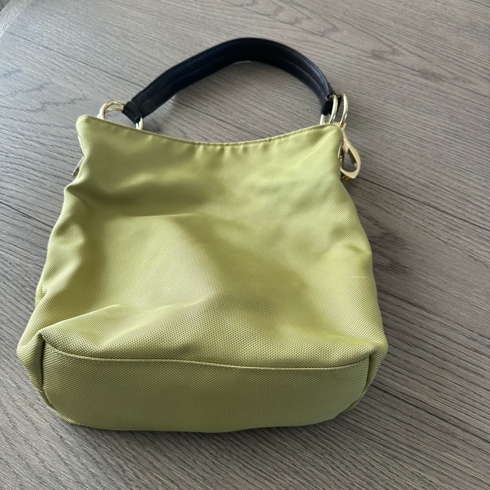 JPK Paris 75 Chartreuse Tote Bag Brown Leather Strap Shoulder Bag